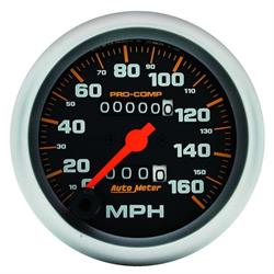AutoMeter 5153 Pro-Comp Mechanical Speedometer,160 MPH,3-3/8 Inch