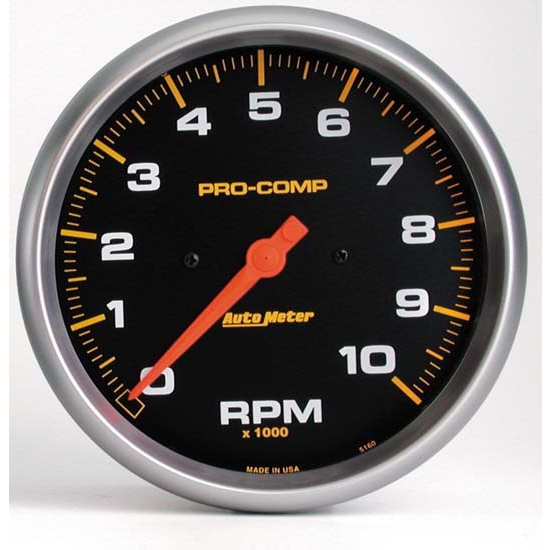 Auto Meter 5160 Pro-Comp Air-Core In-Dash Tachometer, 10k RPM, 5 Inch