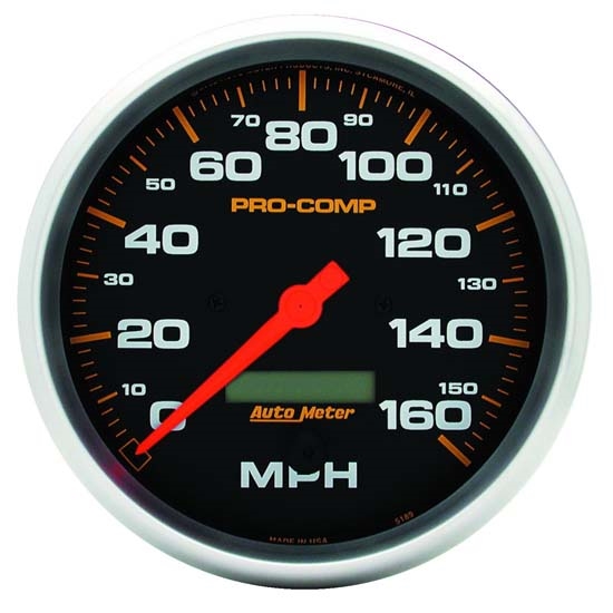 Auto Meter 5189 Pro-Comp Air-Core Speedometer, 160 MPH, 3-3/8 Inch
