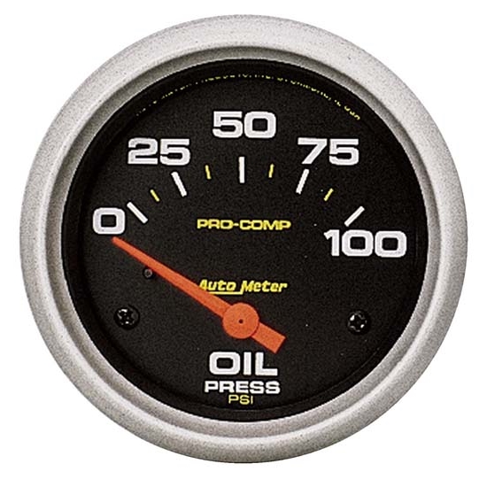 Auto Meter 5427 Pro-Comp Air-Core Oil Pressure Gauge, 100 PSI, 2-5/8