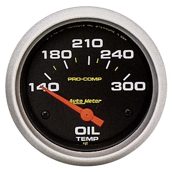Auto Meter 5447 Pro-Comp Air-Core Oil Temperature Gauge, 2-5/8 Inch