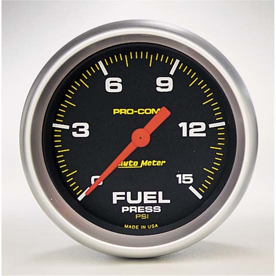 Auto Meter 5461 Pro-Comp Digital Stepper Motor Fuel Pressure Gauge