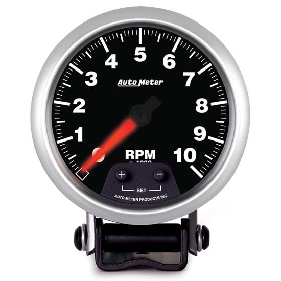 Auto Meter 5690 Elite Air-Core Pedestal Tachometer Gauge, 3-3/4 Inch