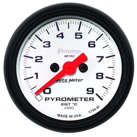 Auto Meter 5744-M Phantom Digital Stepper Motor Pyrometer Gauge