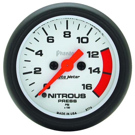 Auto Meter 5774 Phantom Digital Stepper Motor Nitrous Pressure Gauge