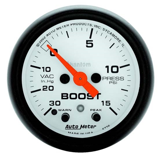 Auto Meter 5776 Phantom Digital Stepper Motor Boost/Vacuum Gauge
