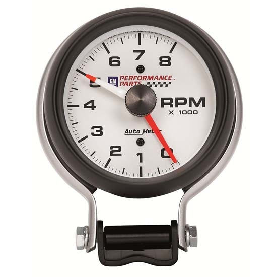 Auto Meter 5780-00407 GM White Air-Core Pedestal Tachometer Gauge
