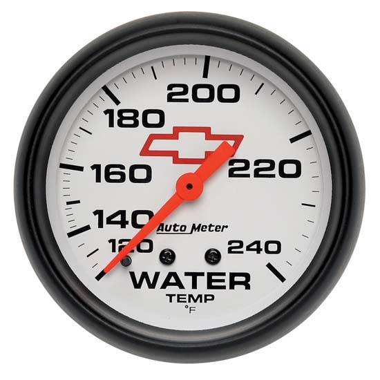 Auto Meter 5832-00406 GM White Mechanical Water Temperature Gauge