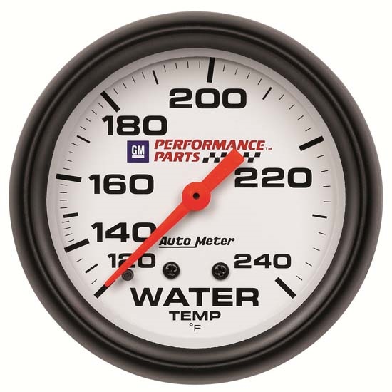 Auto Meter 5832-00407 GM White Mechanical Water Temperature Gauge