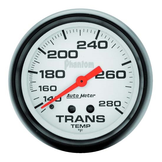 Auto Meter 5851 Phantom Mechanical Transmission Temp Gauge, 2-5/8 Inch