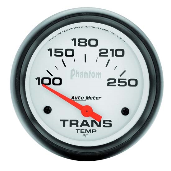 Auto Meter 5857 Phantom Air-Core Transmission Temp Gauge, 2-5/8 Inch