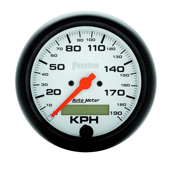 Auto Meter 5887-M Phantom Air-Core Speedometer, 190 KM/H, 3-3/8 Inch