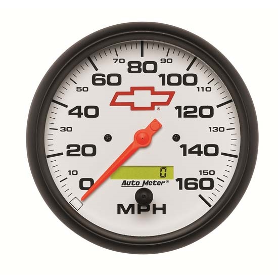 Auto Meter 5889-00406 GM White Air-Core Speedometer Gauge, 5 Inch