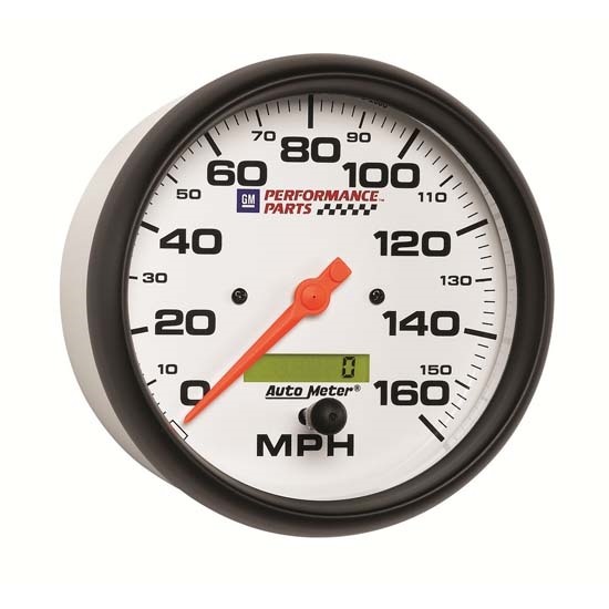 Auto Meter 5889-00407 GM White Air-Core Speedometer Gauge, 5 Inch