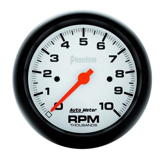 Auto Meter 5897 Phantom Air-Core In-Dash Tachometer, 10K RPM, 3-3/8