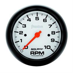 AutoMeter 5897 Phantom Air-Core In-Dash Tachometer, 10K RPM,3-3/8