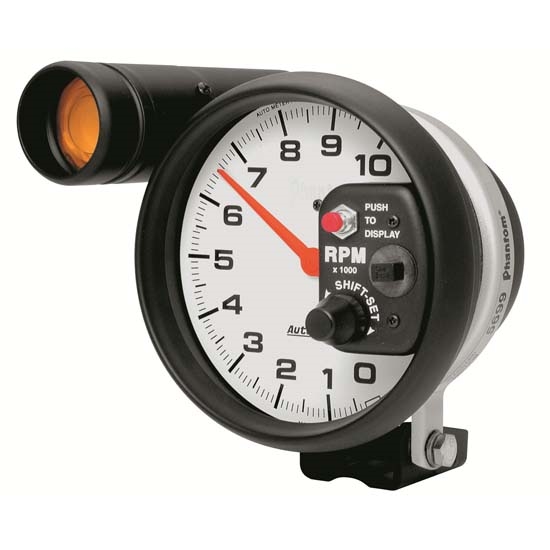 Auto Meter 5899 Phantom Air-Core Pedestal Tachometer, 10K RPM, 5 Inch