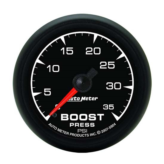 Auto Meter 5904 ES Mechanical Boost Gauge, 2-1/16 Inch, 35 PSI