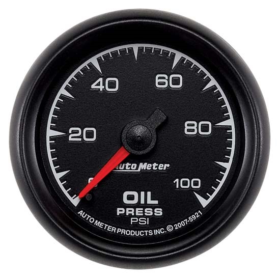 Auto Meter 5921 ES Mechanical Oil Pressure Gauge, 2-1/16 Inch