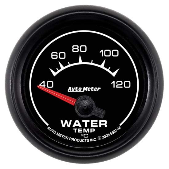 Auto Meter 5937-M ES Air-Core Water Temperature Gauge, 2-1/16 Inch