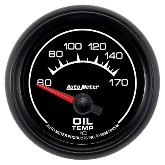 Auto Meter 5948-M ES Air-Core Oil Temperature Gauge, 2-1/16 Inch