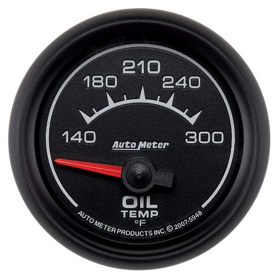 Auto Meter 5948 ES Air-Core Oil Temperature Gauge, 2-1/16 Inch