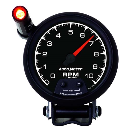 Auto Meter 5990 ES Air-Core Pedestal Tachometer Gauge, 3-3/4 Inch
