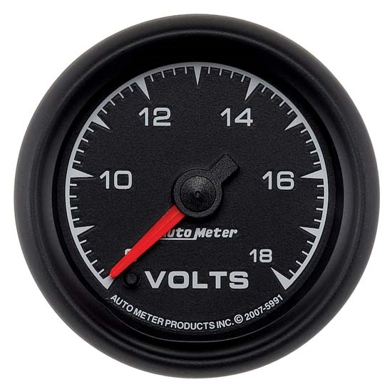 Auto Meter 5991 ES Digital Stepper Motor Voltmeter Gauge, 2-1/16 Inch