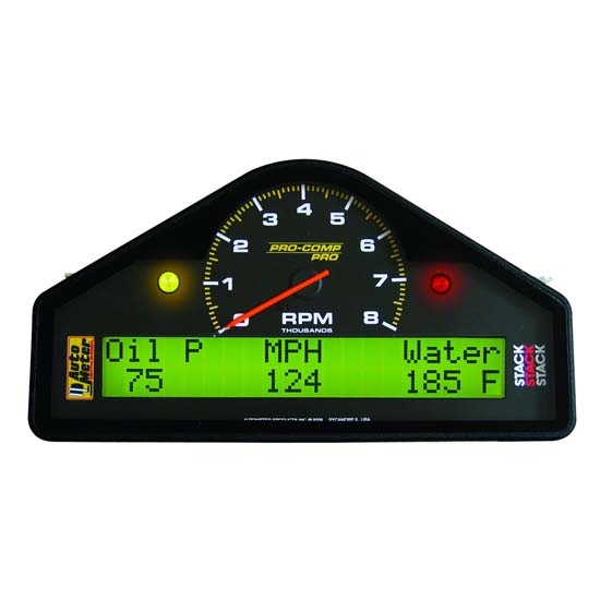 Auto Meter 6002 Pro-Comp Analog/Digital LCD Dash Gauge Display