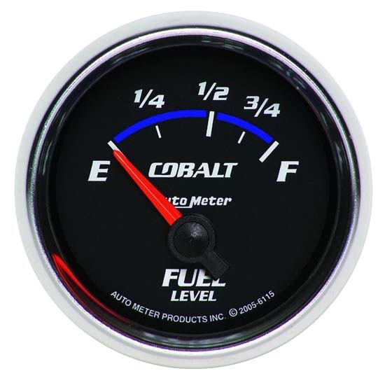 Auto Meter 6115 Cobalt Air-Core Fuel Level Gauge, 2-1/16 Inch