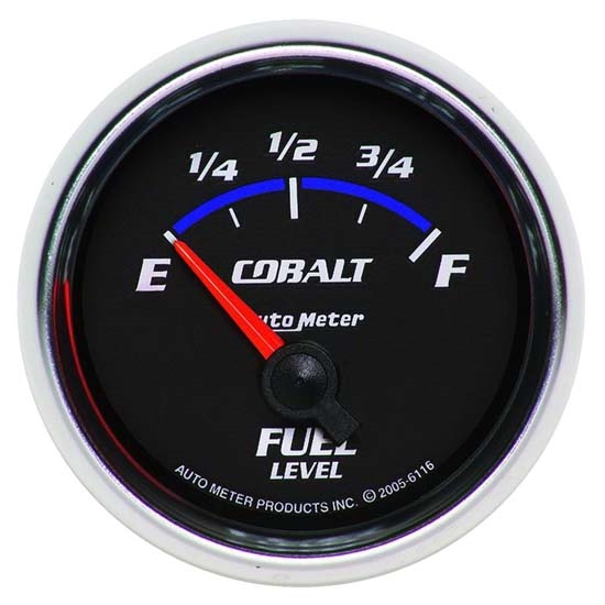 Auto Meter 6116 Cobalt Air-Core Fuel Level Gauge, 2-1/16 Inch