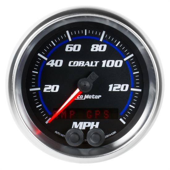 Auto Meter 6280 Cobalt Speedometer, 3-3/8, 0-140 MPH, Flat Lens