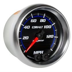 Auto Meter 6280 Cobalt Speedometer, 3-3/8, 0-140 MPH, Flat Lens