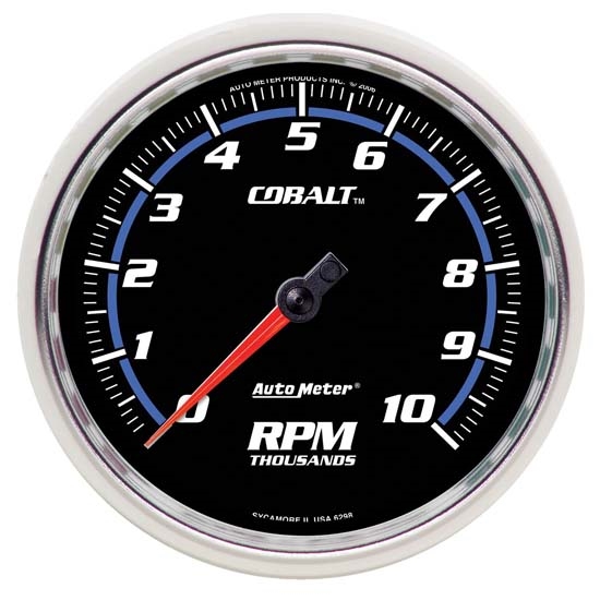 Auto Meter 6298 Cobalt Air-Core In-Dash Tachometer Gauge, 5 Inch