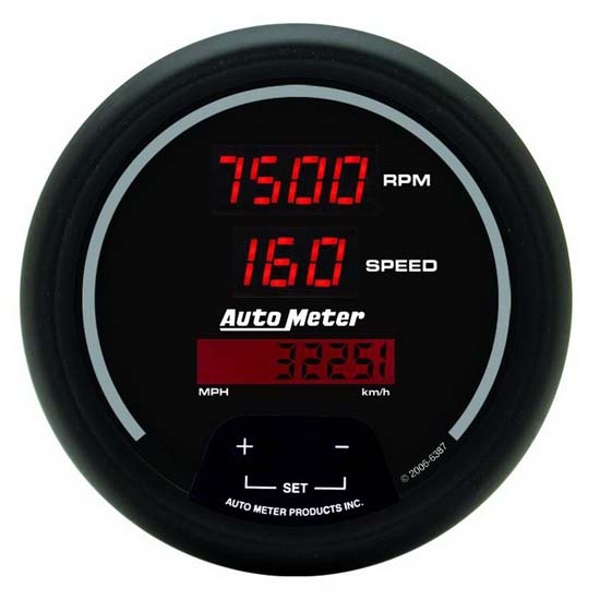 Auto Meter 6387 Sport-Comp Digital Digital Tach/Speedometer Gauge