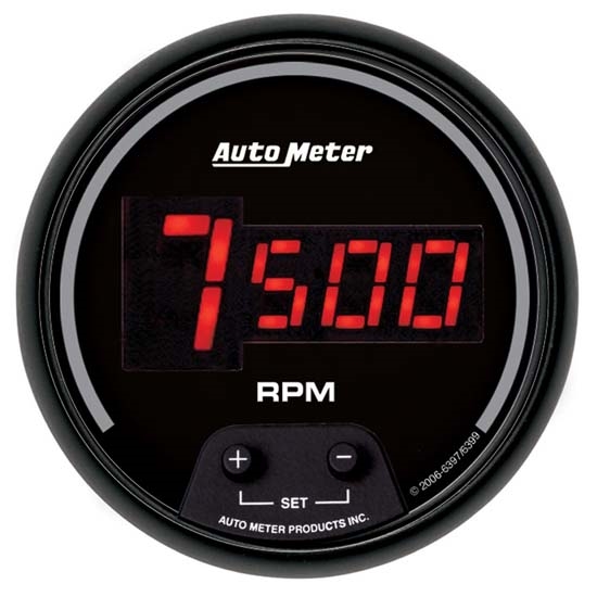 Auto Meter 6397 Sport-Comp Digital Digital In-Dash Tach, 10k RPM 3-3/8