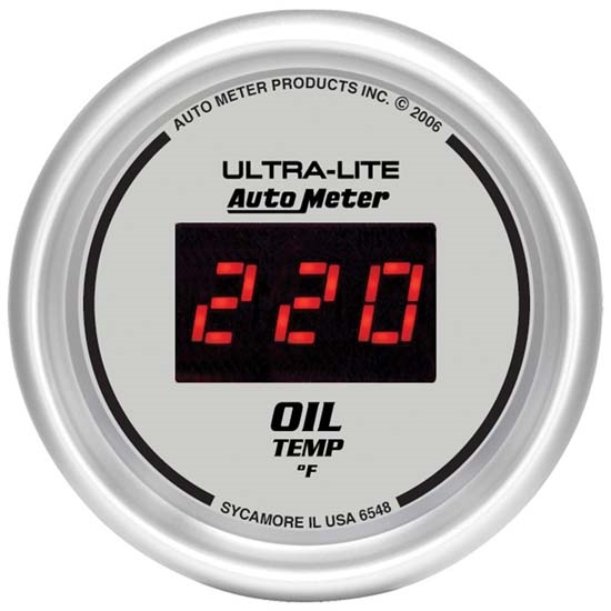 Auto Meter 6548 Ultra-Lite Digital Digital Oil Temperature Gauge