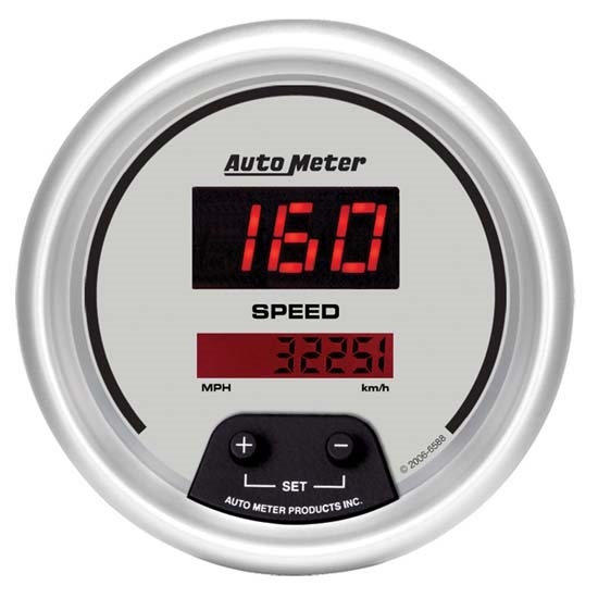 AutoMeter 6588 Ultra-Lite Digi. Digi. Speedometer,160MPH,3-3/8