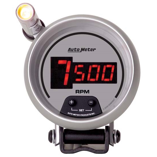 Auto Meter 6599 Ultra-Lite Digital Digital Pedestal Tach, 10k, 3-3/4