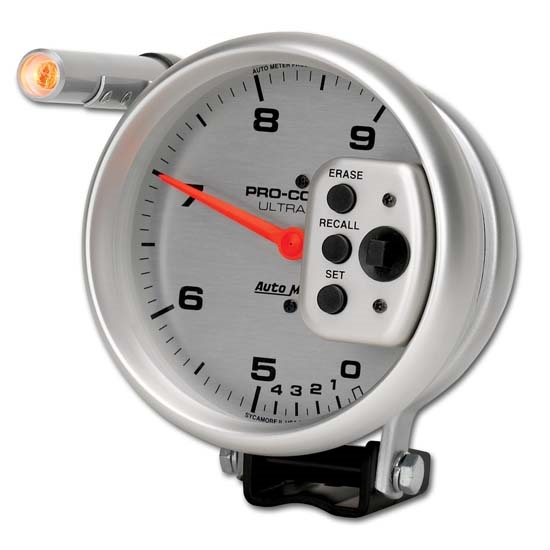 Auto Meter 6854 Ultra-Lite Air-Core Pedestal Tachometer, 9k, 5 Inch
