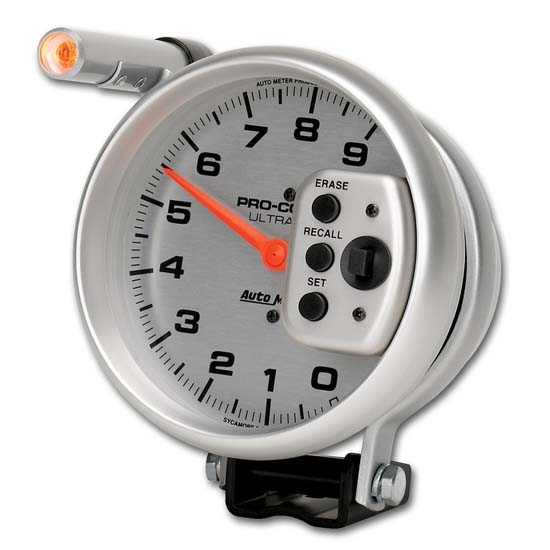 Auto Meter 6856 Ultra-Lite Air-Core Pedestal Tach, 9k RPM, 5 Inch