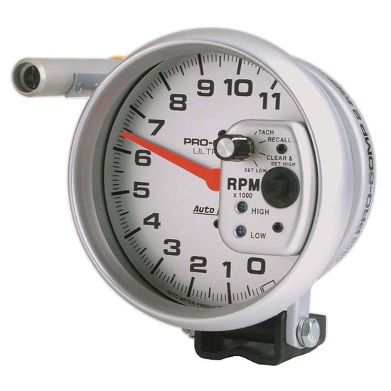Auto Meter 6858 Ultra-Lite Air-Core Pedestal Tach, 11k RPM, 5 Inch