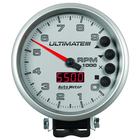 Auto Meter 6882 Ultimate Air-Core Pedestal Tachometer, 9k, 5 Inch