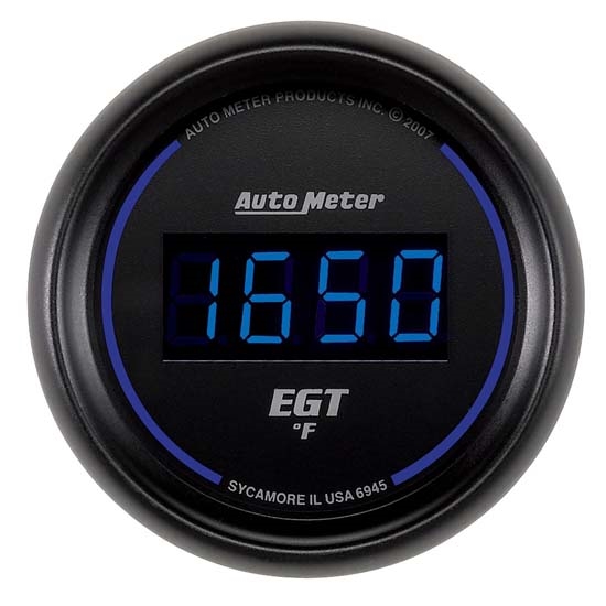 Auto Meter 6945 Cobalt Digital Pyrometer Gauge, 2-1/16 Inch