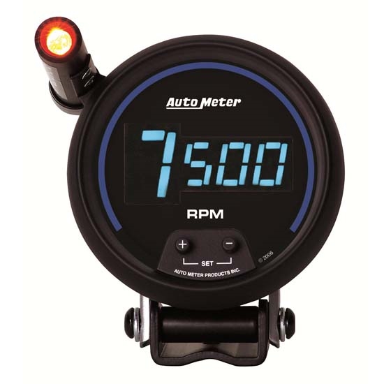 Auto Meter 6999 Cobalt Digital Pedestal Tachometer Gauge, 3-3/4 Inch