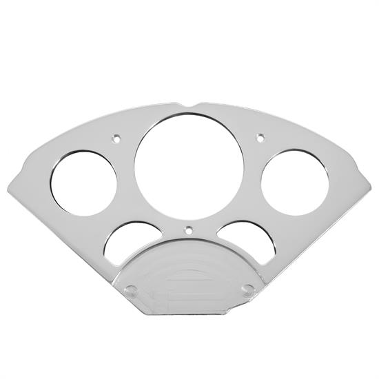 Auto Meter 7033 Direct Fit Dash Panel, Chevy Car 55-56, 5 Gauge, Billet