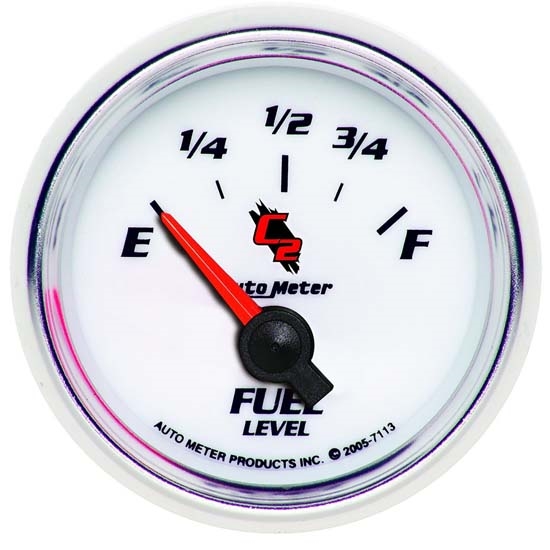 Auto Meter 7113 C2 Air-Core Fuel Level Gauge, 2-1/16 Inch