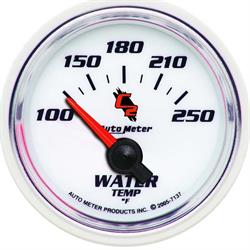 AutoMeter 7137 C2 Air-Core Water Temperature Gauge, 2-1/16 Inch