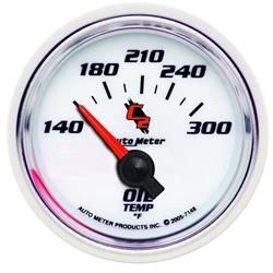 AutoMeter 7148 C2 Air-Core Oil Temperature Gauge, 2-1/16 Inch