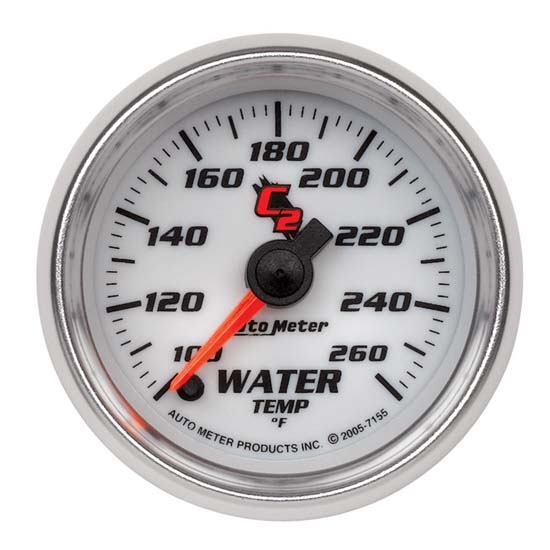 Auto Meter 7155 C2 Digital Stepper Motor Water Temperature Gauge